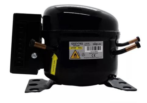 Compresor Gas R600, L-QDZY75G, para refrigeración. 12/24V, 91-156W