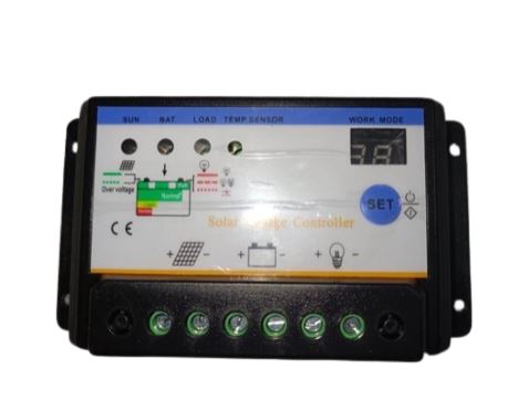 Controlador Solar 30 Amp, PWM, 12/24V, Timer inteligente, Foto Sensor Para Iluminación