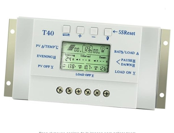 Controlador Solar 80A, PWM-M, 12/24V, Display, Puerto USB, SunYoba L80