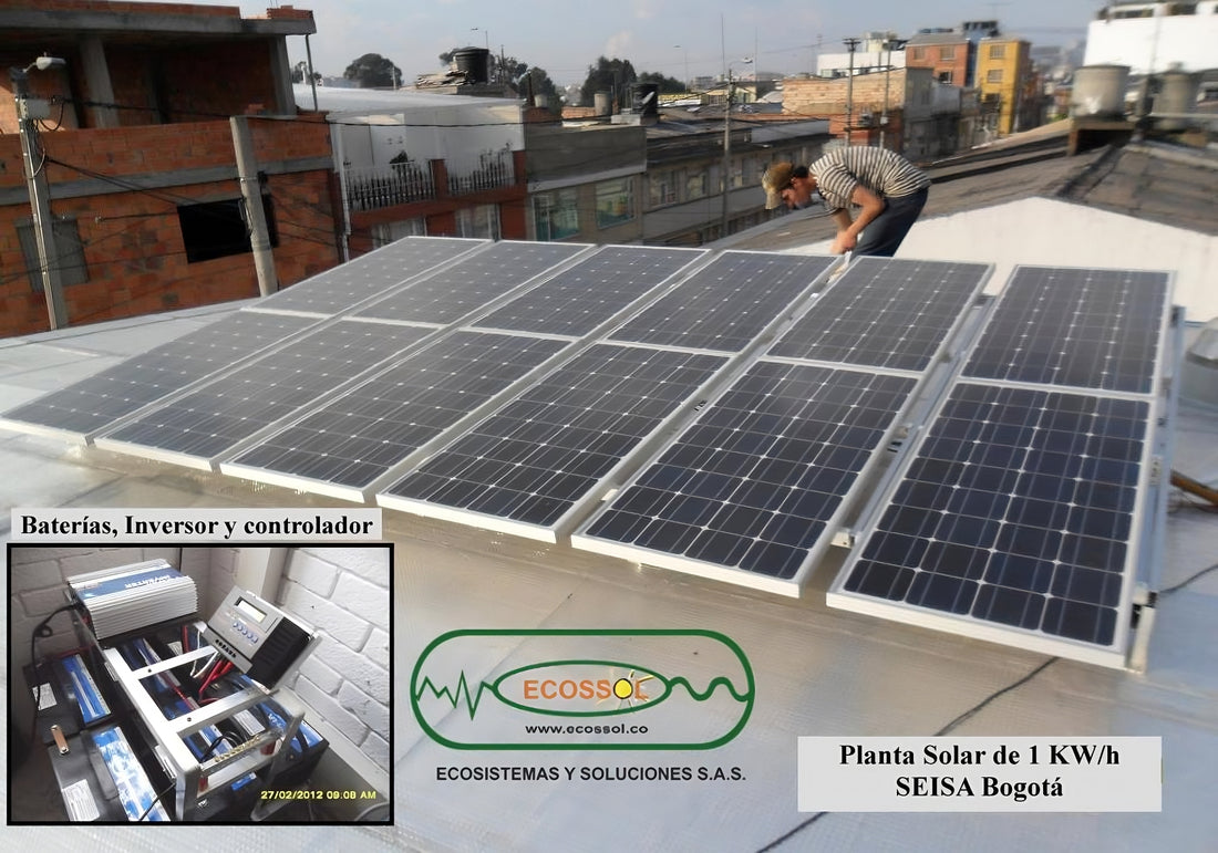 Proyecto de planta solar en Bogotá oficinas SEISA