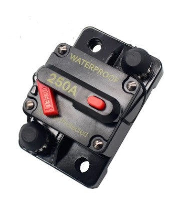 Corta Circuito tipo fusible, 250A, 12V-48V DC, con Reset