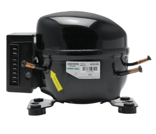 Compresor Gas R134A, QDZH50G, para refrigeración. 12/24V, 87-163W