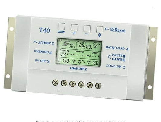 Controlador Solar 80A, PWM-M, 12/24V, Display, Puerto USB, SunYoba L80