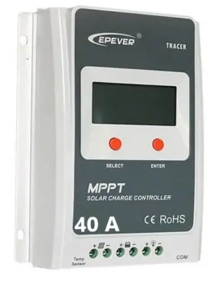 Controlador Solar 40 Amp, MPPT, 12/24V, PV max: 100V, 520/1040W, Display.