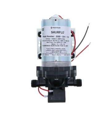 Bomba de Diafragma, 3,5 GPM,13.1 LPM,12 VDC, 5 Amp,